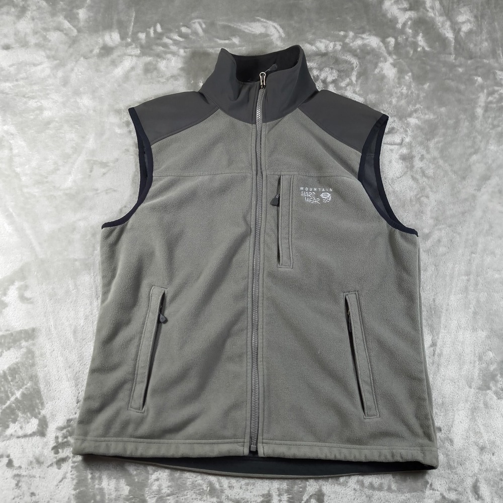 Mountain Hardwear Fleece Vest Mens Large Colorblock Full Zip Outdoor Jacket‎